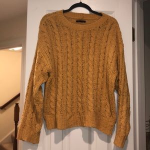Yellow fuzzy American Eagle Sweater!